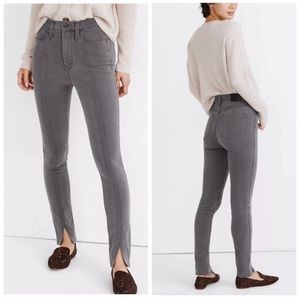 Madewell 10" High Rise Roadtripper in Carlin Wash Split hem Jeans Size 26